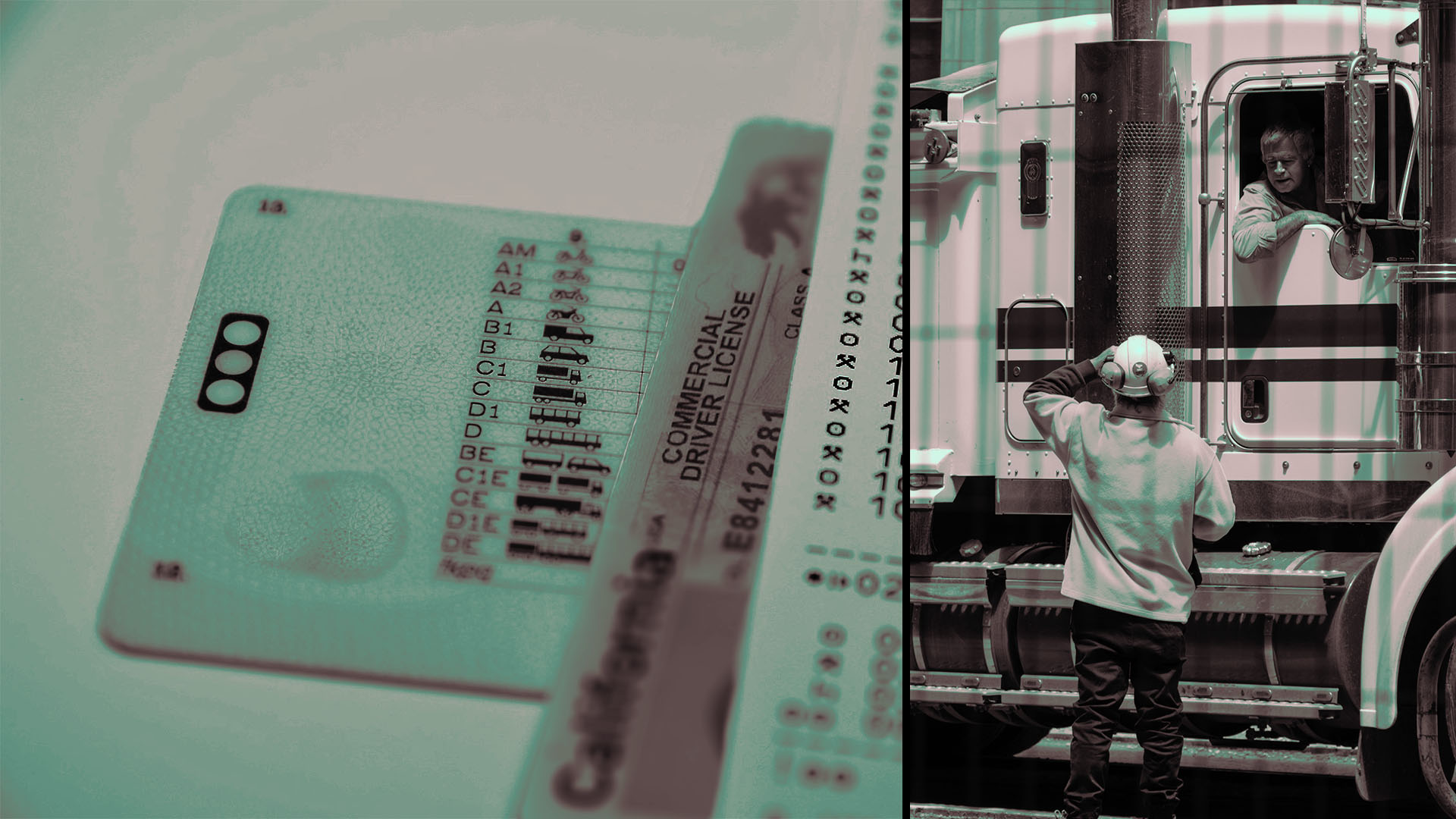 Contratación de conductores calificados para conducir un vehículo comercial en Estados Unidos.